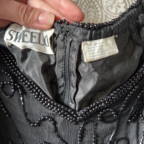 Beaded 80s party dress - Vintage 80s - Picture 2 of 7